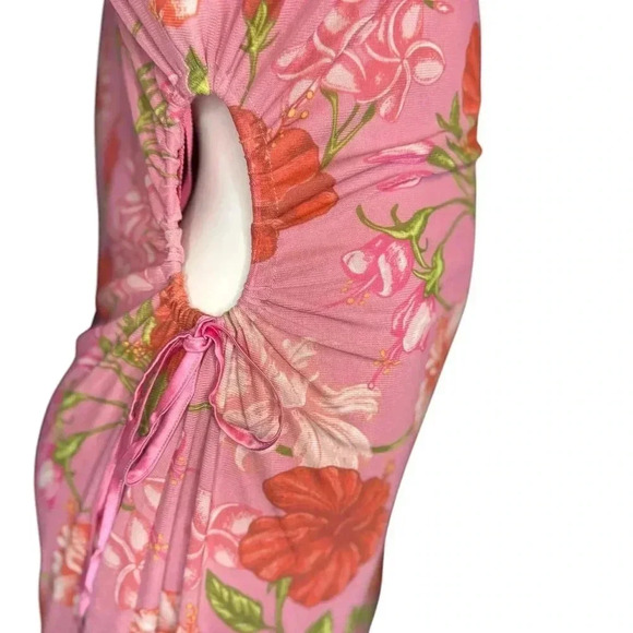 Hansen & Gretel Mood Ring Asymmetric Floral Print Dresss Size XL.  #92 - Picture 8 of 15